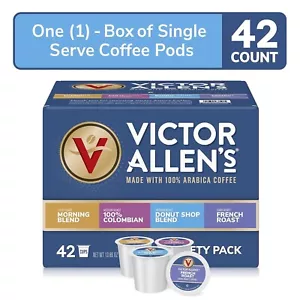 Victor Allen's Coffee Variety Pack (Morning Blend, 100% Colombian, Donut Shop Bl - Picture 1 of 4