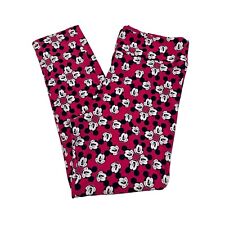 Disney LuLaRoe Pants Women Tall & Curvy Leggings Pink Mickey Mouse Print