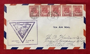 1928 *HELENA, MONTANA-GREAT FALLS, SALT LAKE CITY* FIRST-FLIGHT AIR MAIL CACHET! - Picture 1 of 20