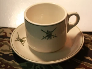 Royal New Zealand Army Cup & Saucer from Officer's Mess 1977 hallmarked NZ - Picture 1 of 10