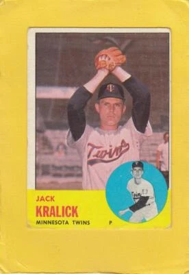 1963 Topps #448 Jack Kralick Twins VG Very Good #25417 - Image 1 of 2