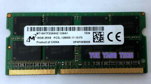 Micron 16GB x1 DDR3 1600MHZ MT16KTF2G64HZ-1G6A1 1.35v sodimm Low Voltage 204pin