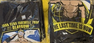 Men's Navy John Cena Farewell Tour 2025 Glasgow T-Shirt . YouthXL - Picture 1 of 8