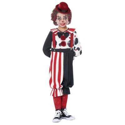 Kreepy Klown Evil Clown Circus Fancy Dress Up Halloween Toddler Child Costume - Image 1 of 2
