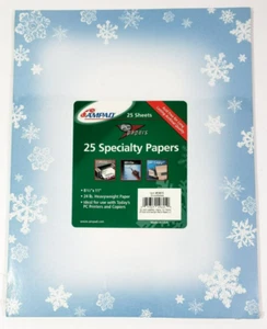 Holiday Snowflakes Theme 25 Sheets Specialty Paper Ampad Stationery Paper New - Picture 1 of 5