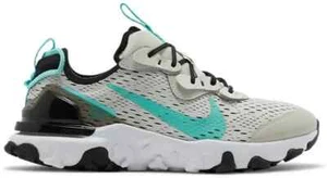 Nike React Vision GS Light Bone Teal Junior Girls Trainers Size. UK. 4 - Picture 1 of 7