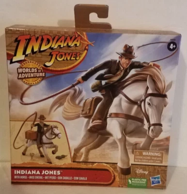 Figura de acción Indiana Jones Worlds of Adventure Indiana Jones con caballo 2,5"  Foto 1 de 4