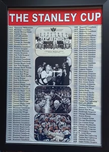 NHL Stanley Cup winners 1915-2023 - souvenir print - Picture 1 of 5