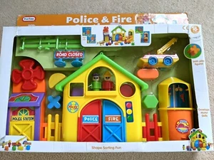Spielzeug Kinder KidsPolizei und Feuerwache Spielset von Fun Time - Bild 1 von 2