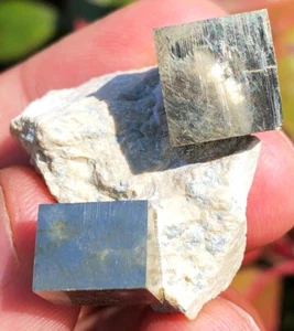 26,2 g nuovo raro esemplare di ferro calcopirite naturale pirite feldspato cubico ie2936 - Foto 1 di 14