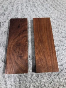 3/8"x2"x5" black walnut knife handle scales, fixed blade, gun stock, blade smith - Picture 1 of 3