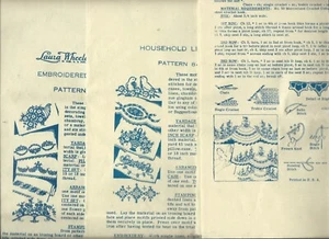 HOARD'S DAIRYMAN Embroidery patterns FLOWER Bird Dress MOTIFS vintage Mail Order - Picture 1 of 2