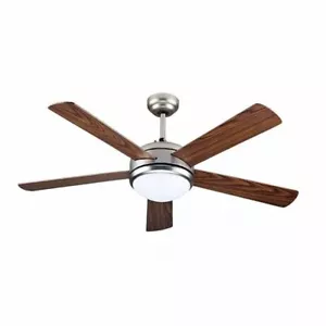 Ventilatore da soffitto 60W con lampada Led 15W 3in1 con 5 lame V-TAC VT-6052-5 - Foto 1 di 5