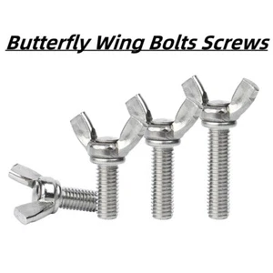 Tornillos de ala de mariposa Tornillos de pulgar M3 M4 M5 M6 M8 M10 M12 Acero inoxidable - Imagen 1 de 72