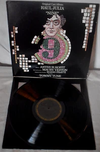 NINE - Original Broadway Cast Vinyl LP CBS LABEL 1982 Raul Julia VG+ - Imagen 1 de 7