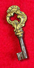Museum Grade Old Skeleton Barrel Key w/Brass Bow - Paris - More Exotic Keys Here