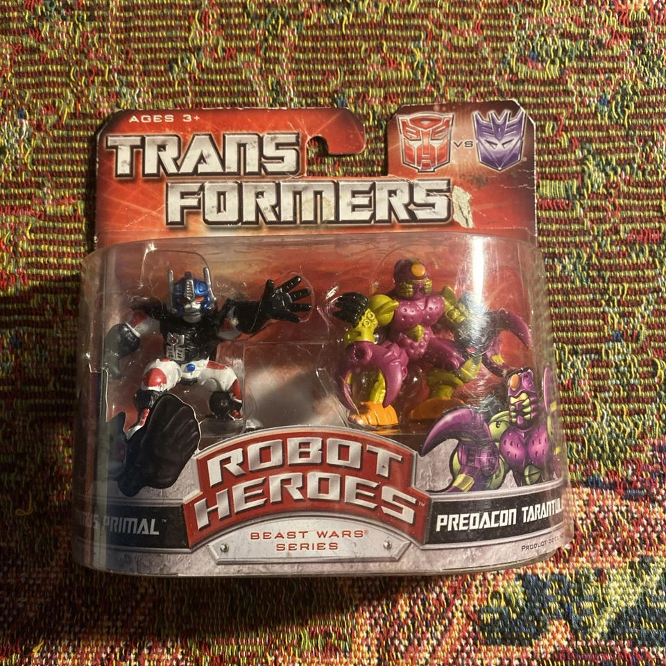Transformers Robot Heroes 2008 Beast War OPTIMUS PRIMAL & PREDACON TARANTULAS Foto 1 de 1