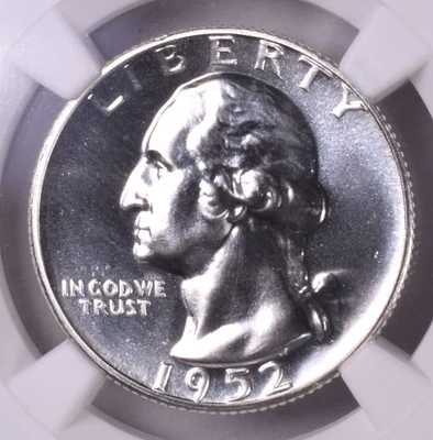 Cuarto de plata Washington 1952 - NGC PF67 - ¡Súper pájaro!! Foto 1 de 4