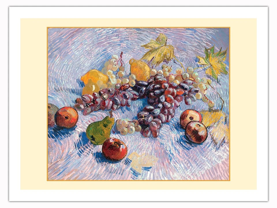 Uvas, limões, peras e maçãs - Impressionismo vintage por Vincent Van Gogh - Imagem 1 de 1