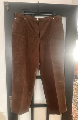 🩷Pantalones de mezclilla elásticos estilo Susan Graver 22W marrón/dorado brillantes nuevos Foto 1 de 4