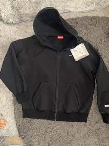 Supreme Zip Hoodie WINDSTOPPER Up Hooded Sweatshirt L Black Used - Picture 1 of 9