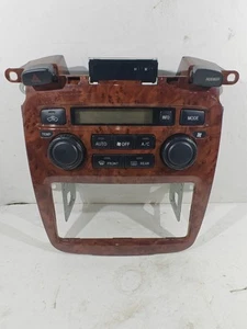04-07 Toyota Highlander Radio Dash Bezel Digital Climate Control Woodgrain OEM - Foto 1 di 14
