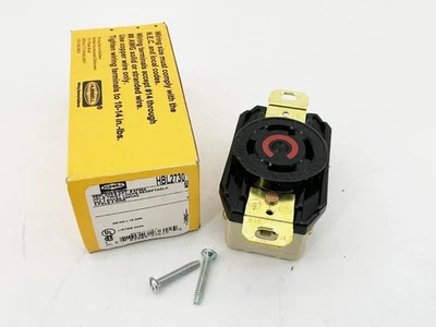 Nuevo receptáculo Hubbell HBL2730 Twist Lock 3P 4 cables 480V 30A Foto 1 de 4