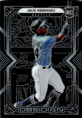 2022 Panini Chronicles Obsidian Julio Rodriguez Seattle Mariners #27 - Image 1 of 2