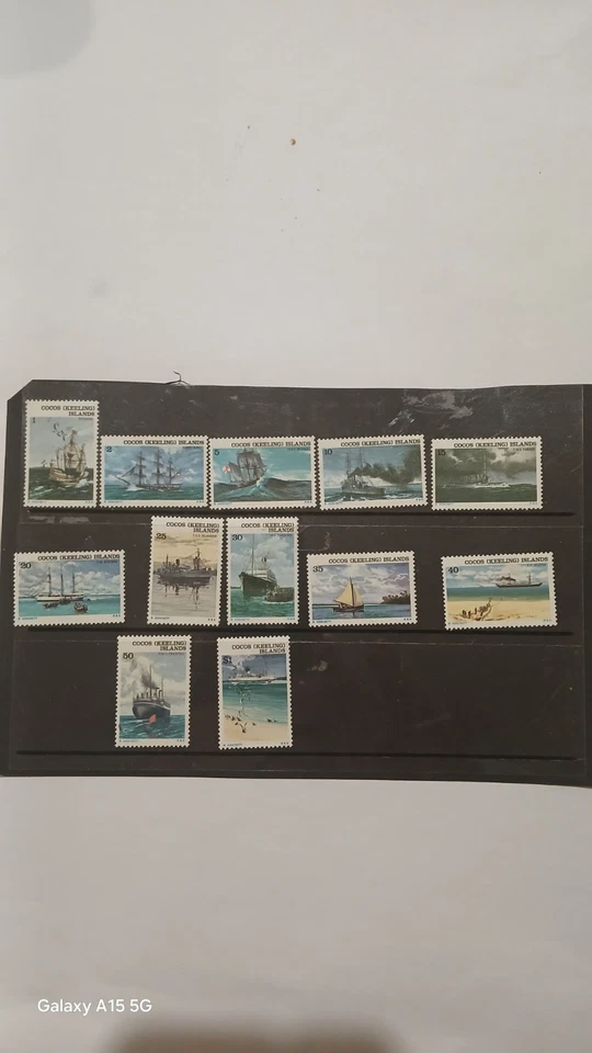 Islas Cocos (Keeling) - 1976 Juegos de barcos I y II 12 estampillas MH. ¡Precio inicial bajo! Foto 1 de 1