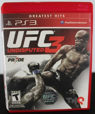 PlayStation 3 (PS3): UFC Undisputed 3 Greatest Hits Etiqueta Roja Probado en Caja Original y Funciona Foto 1 de 4