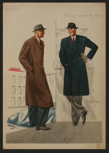 Póster Moda Masculina Marzotto Otoño/Invierno 1938-1939 Años '30 - Picture 1 of 1