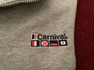 PREOWNED CARNIVAL FLEECE SWEATER SIZE MEN’S SMALL - Picture 1 of 4