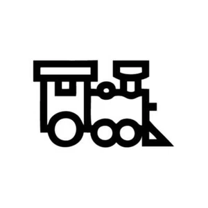 Train Toy - Vinyl Decal Sticker for Wall, Car, iPhone, iPad, Laptop, Bike - Picture 1 of 8