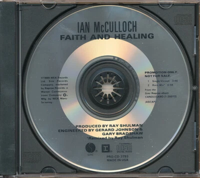 Ian McCulloch - Faith and Healing RARE promo CD single w/ rock mix '89 Foto 1 de 2