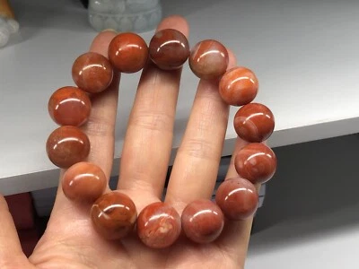 VTG Stunning Chinese Baoshan Nan Hong Agate Beaded Bracelate - Image 1 of 4
