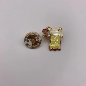 Lot of 2 Rose Parade 1986 Celebration of Laughter 97th Tournament Lapel Pins - Picture 1 of 2