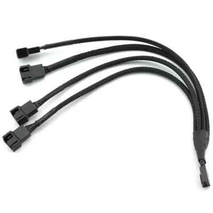 Desktop Computer Lüfter Strom Splitter 1-4 4 Wege 4 Pin Stromkabel Adapter 10 ZOLL - Bild 1 von 3