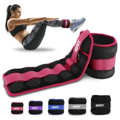 Pesas de tobillo XPRT Fitness para mujeres y hombres, para ejercicio, caminar, trotar Foto 1 de 4