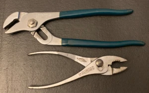Lot of (2) Diamond HL110 10" Groove Joint & K36 7" Slip Joint Pliers Duluth USA - Picture 1 of 19
