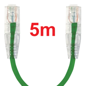 Ultra Thin 4mm CAT6 5 Metre Ethernet Network Lan Cable, Patch Lead-AUST. SELLER - Picture 1 of 2
