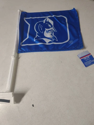 Officially Licensed NCAA Duke Blue Devils Team Logo Blue Car Window Flag Cover
