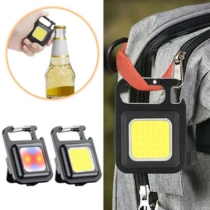 Mini Llavero Luz de Advertencia Portátil LED Luz de Emergencia TIPO C Recargable - Imagen 1 de 15