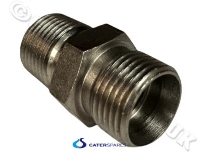 16807 HENNY PENNY PRESSURE FRYER MALE FITTING HEX NIPPLE THREAD 1/2" MPT HP16807