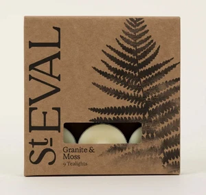 St Eval "Granite & Moss" Scented Tealights TWO packs of 9. (18) - Picture 1 of 4