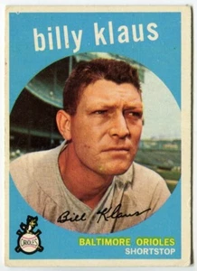 1959 Topps #299 Billy Klaus Baltimore Orioles - Bild 1 von 2