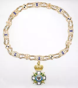 Hausorden Hohenzollern mit Schwertern Halsband Kette - Bild 1 von 6