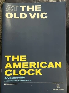 The American Clock Young Vic Theatre Programme & Ticket - Picture 1 of 1