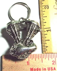 Harley Panhead key ring vintage collectible old HD motorcycle keyring chain - Picture 1 of 9