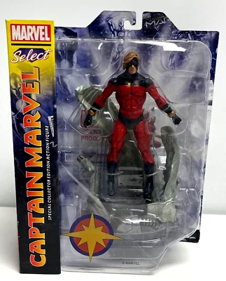 Экшн-фигурка Marvel Diamond Select 8 дюймов Captain Marvel 2008 ЗАПЕЧАТАННАЯ хорошее дополнение - Изображение 1 из 4