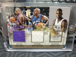 2004 Fleer Mystique Rare Finds Vince Carter Stackhouse Jamison Patch #d /250 🔥 - Picture 1 of 7